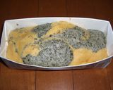 A picture of step 8 of Sesame and Kinako Marbled Japanese Flavored Steamed Bread Made in a Microwave.