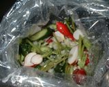 A picture of step 1 of Shio-Koji Pickles.