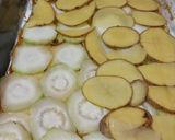 Foto del paso 4 de la receta: Milhojas / lasaña de patatas, calabacín, bacon, queso y salsa de pimiento
