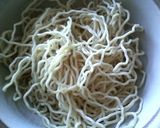 A picture of step 2 of Authentic Sapporo Fresh Ramen Using Only a Microwave and Hot Water.