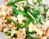 A picture of step 7 of A Regular Item in My Home - Stir-fried Green Pepper and Steak.