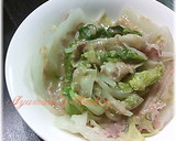 A picture of step 6 of Layered and Simmered Napa Cabbage and Pork.