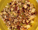 A picture of step 7 of Apple Cranberry Stuffing.