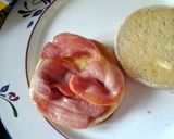 A picture of step 8 of Bacon & Egg English Muffin.