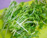 A picture of step 1 of Easy & Healthy Pea Sprouts & Cellophane Noodles with Egg.