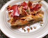 Foto del paso 8 de la receta Lasaña de bacalao y alcachofas con jamón