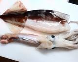 A picture of step 1 of Splatter-free Fried Calamari.
