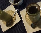 A picture of step 6 of Matcha Pudding Served with Brown Sugar Syrup.