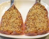A picture of step 5 of Grilled Sardines with Umeboshi, Ginger, Miso, and Sesame.