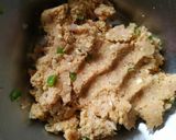 A picture of step 3 of Veg seekh kabab sizzler.