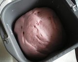 A picture of step 8 of Butter Rolls filled with Purple Sweet Potato.