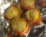 A picture of step 4 of Eggs in Roasted Roma Tomatoes.