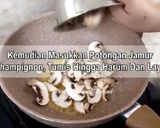 Foto langkah ke 9 dari resep Salmon steak with creamy mushroom sauce.