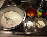 A picture of step 1 of Moist and Fluffy Madeleines with Heavy Cream.