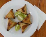 A picture of step 3 of No- Fry Samosa.