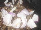 Kibda (Egyptian liver sauce) and French fries