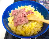 A picture of step 6 of Beef, Onion, & Potato Omelette.