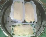 Foto langkah ke 10 dari resep Kue Bolu Lapis Kukus Pandan.