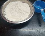 A picture of step 1 of Badam Puri.