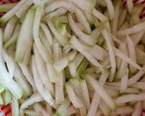 Hình bước làm 1 của món Canh bầu nấu tôm