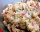A picture of step 2 of Creamy and Starchy Taro Root Croquettes with Ham and Cheese.