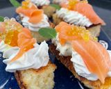 Foto del paso 4 de la receta: Brioche con Salmón y Perlas de Wasabi