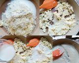 A picture of step 1 of Paneer Milk Coconut Burfi.