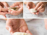Homemade gyoza (japanese dumpling)