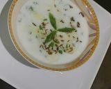 A picture of step 3 of Spring onion raita.