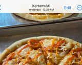 Foto langkah ke 8 dari resep #42 Roti Pizza (dipanggang dengan oven tangkring).
