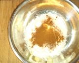 A picture of step 1 of Caramelized apples, lemon cream, cinnamon crumble with passion fruit.