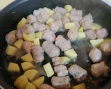 Foto del paso 4 de la receta: Guiso de butifarra al vino con judías y patata