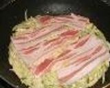 A picture of step 6 of Okonomiyaki.