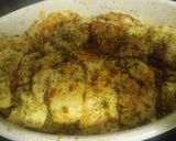 A picture of step 5 of Pista Pesto Pasta with baked Veg & Halloumi.
