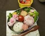 A picture of step 7 of Skewered Kamaboko Roses.