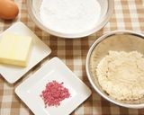 A picture of step 1 of Easy Sakura-Shaped Rice Flour Cookies For Sakura Viewing.