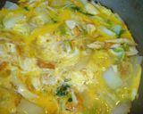 A picture of step 2 of Rice Bowl with Egg and Chinese Cabbage.