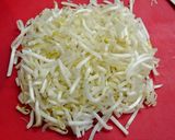 A picture of step 1 of Ground Pork, Bean Sprout, and Salted Konbu Tsukune Patties.