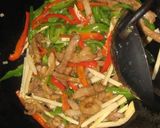 A picture of step 9 of Authentic Chinese Food! Chinjao Rosu (Beef and Pepper Stir-Fry).