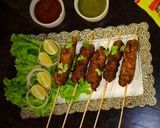 A picture of step 7 of Seekh kabab.