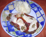 Foto del paso 6 de la receta: Milanesas a la napolitana con puré