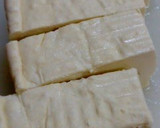 A picture of step 1 of Easy Shallow-Fried Tofu with Mentsuyu.