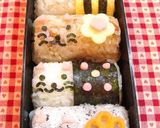 A picture of step 7 of Barrel Animals Character Bento.