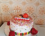 Une image de l'étape 6 de Rainbow cake aux oeufs de paques.