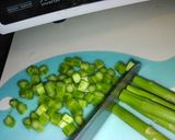 A picture of step 2 of Shrimp and Spring Asparagus Fried Wontons.