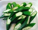 A picture of step 2 of Speedy 5-Minute Okra Tossed with Sesame Seeds.