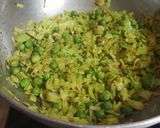 A picture of step 3 of Cabbage sabji.