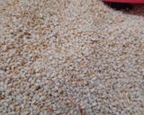 A picture of step 2 of Stuffed Till Laddu.