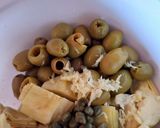 Pas rețetă Pasta de măsline verzi🫒 cu inimi de anghinare 1 fotografie