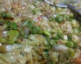 A picture of step 2 of Cabbage peas.